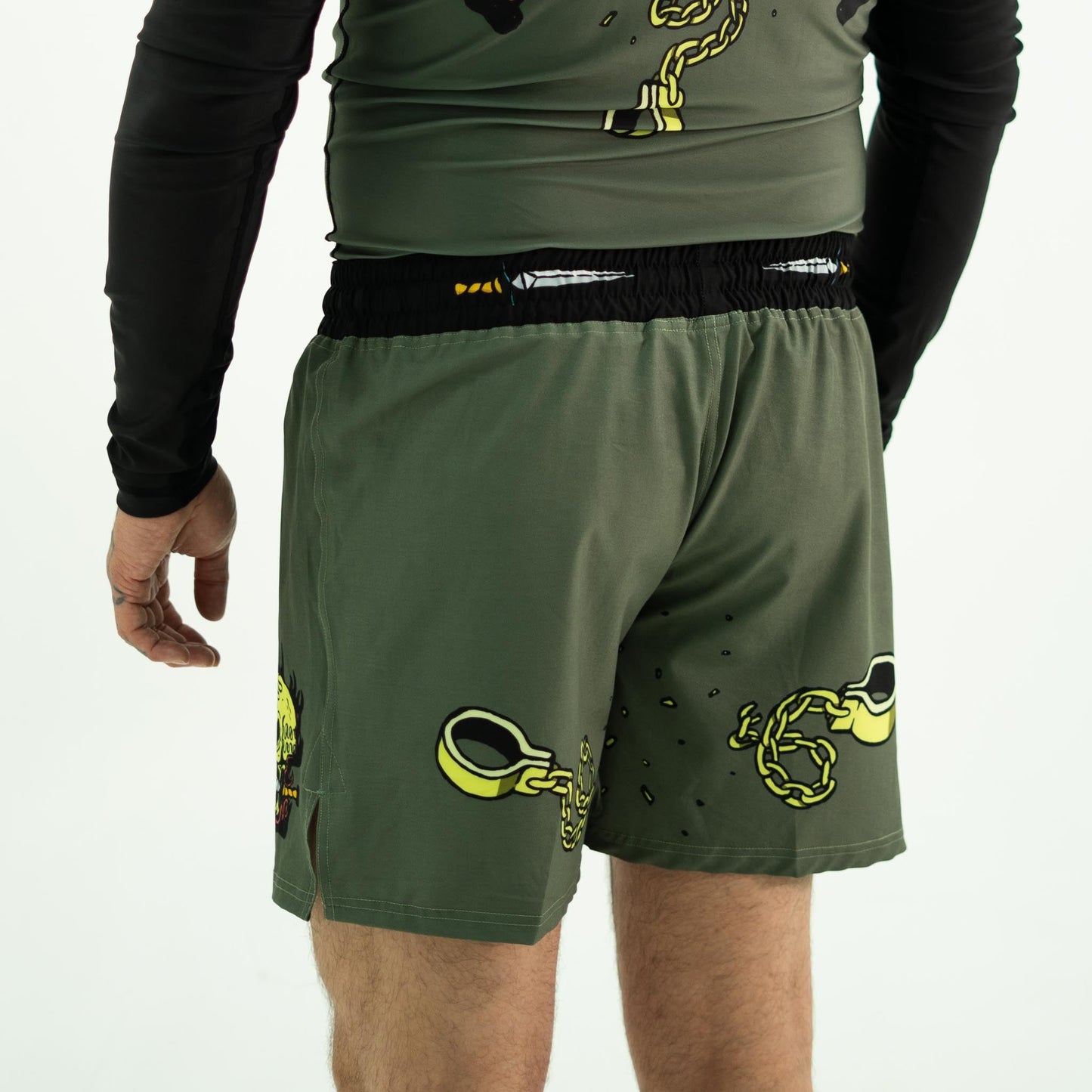 True Illusion Long Sleeve Rash Guard - Fire Skull