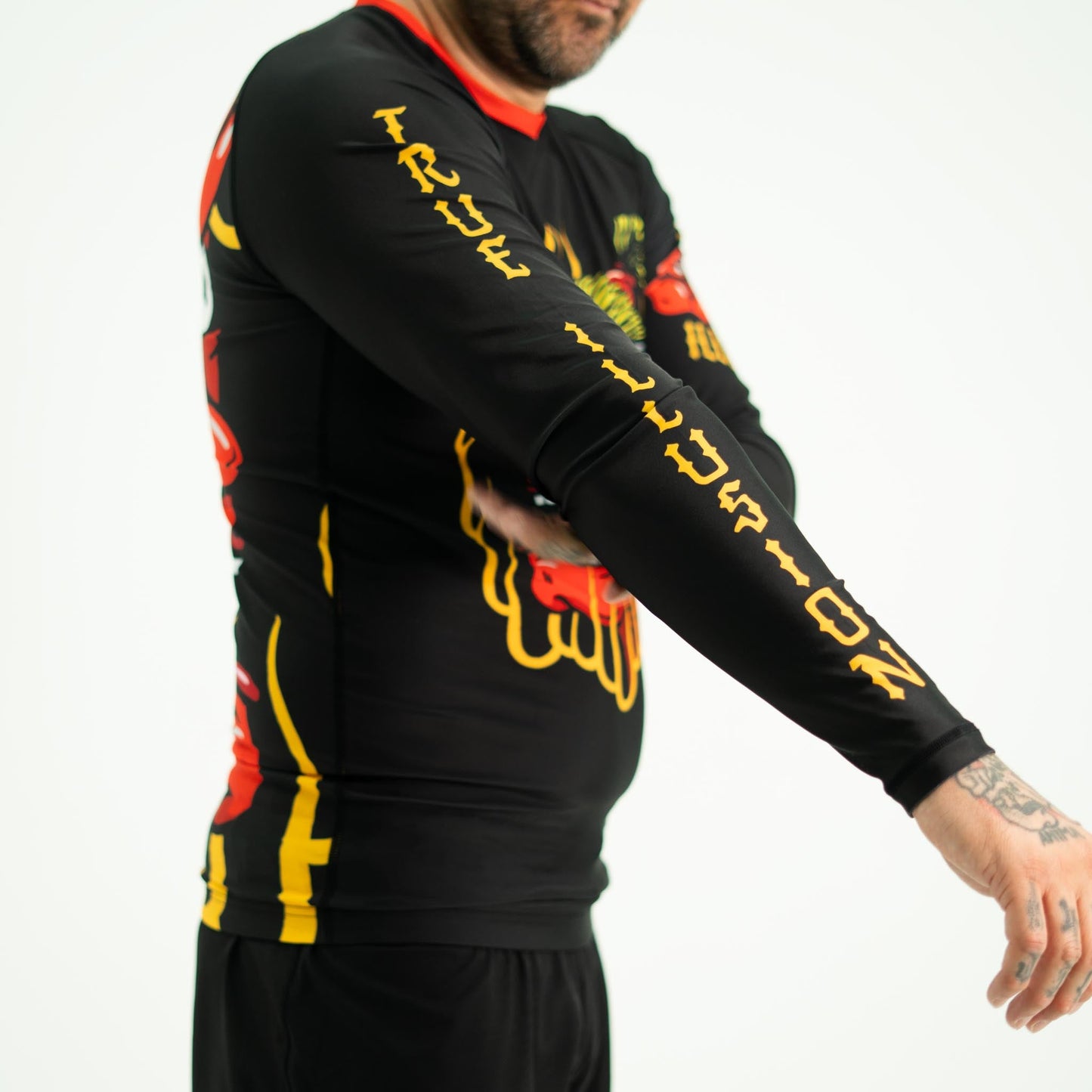 True Illusion Long Sleeve Rash Guard - Grappling Demons