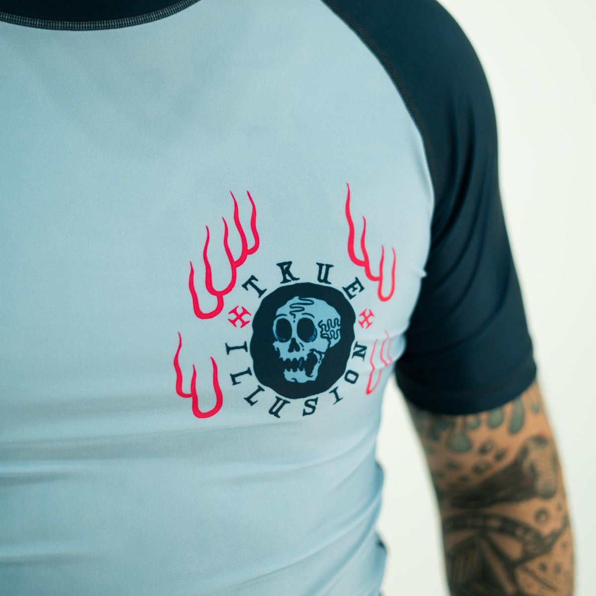 True Illusion Short Sleeve Rash Guard - Necro Viper