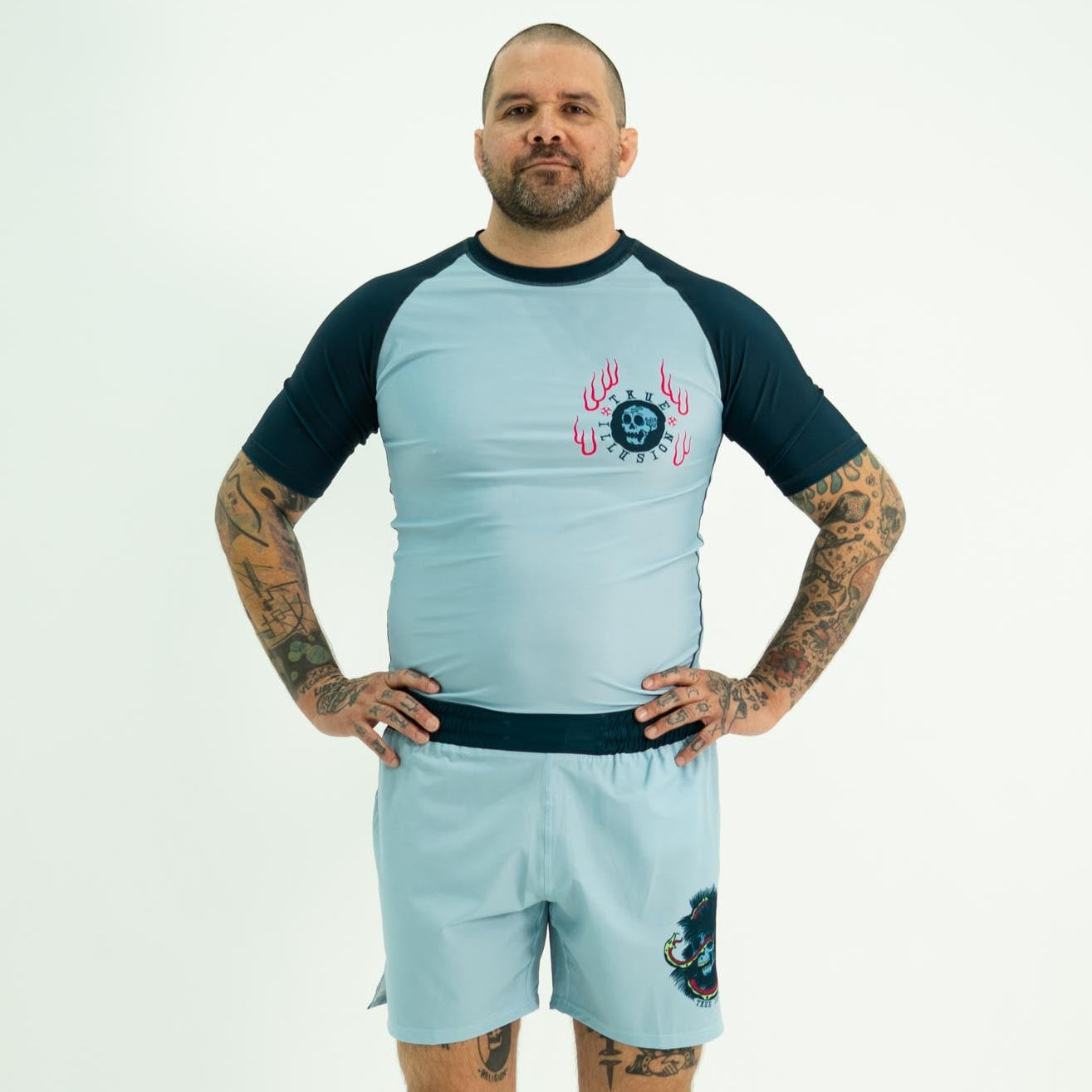 True Illusion Short Sleeve Rash Guard - Necro Viper