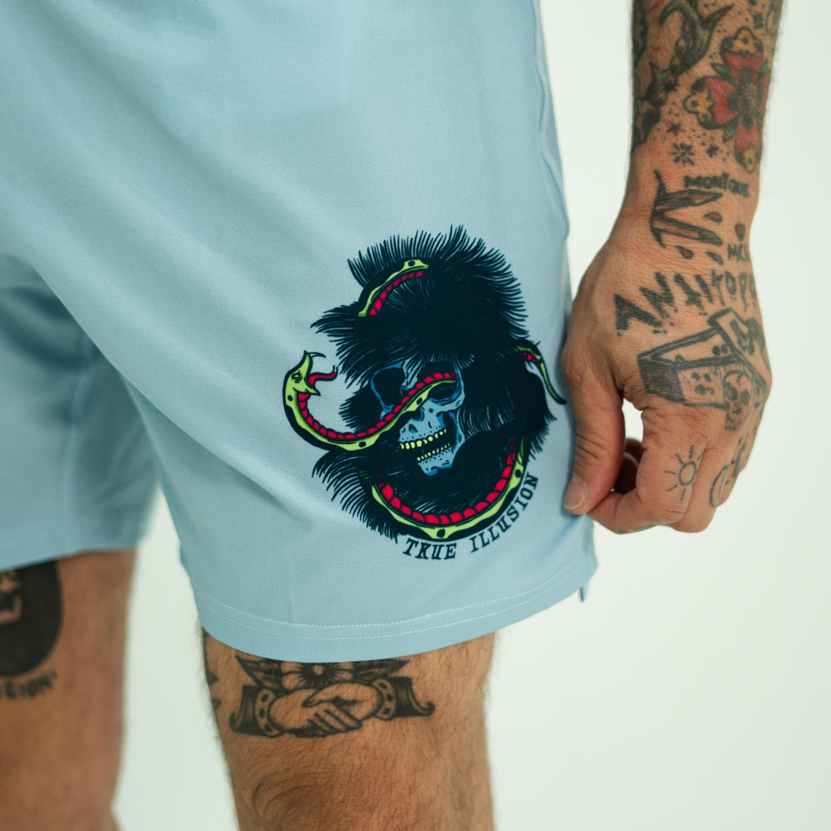 True Illusion Grappling Shorts - Necro Viper