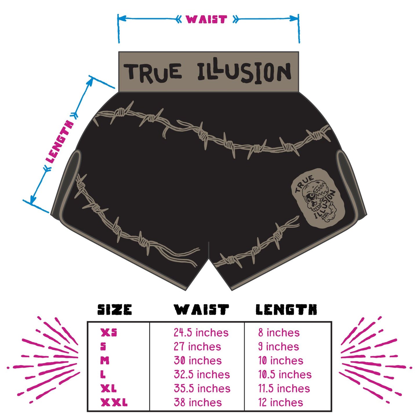 True Illusion - Executioner Muay Thai Shorts