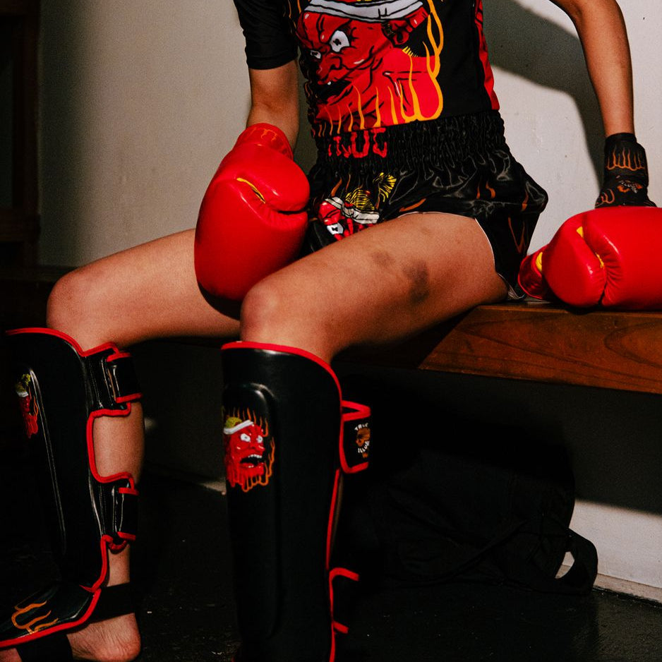 True Illusion Shin Guards - Demon