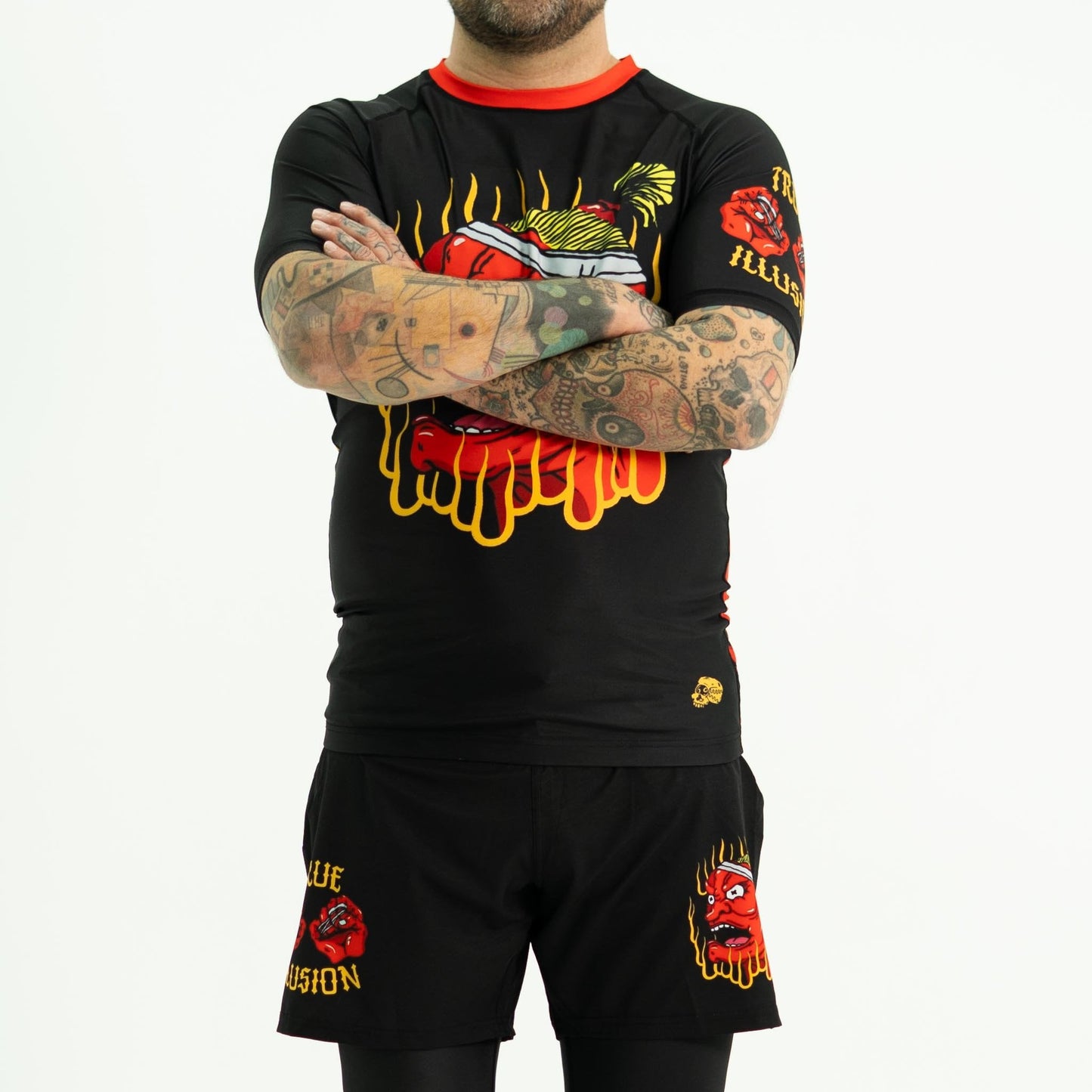 True Illusion Short Sleeve Rash Guard - Grappling Demon
